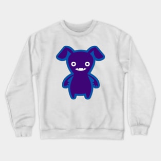 Cute Purple Dog Monster Cartoon Crewneck Sweatshirt